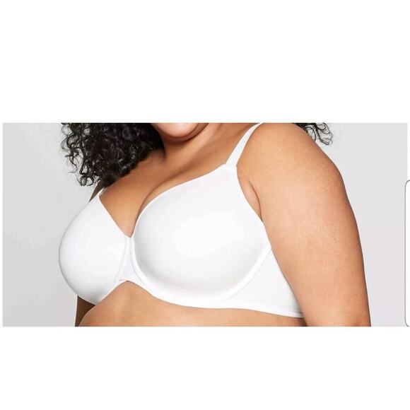 Auden The Superstar Plus Size T-Shirt Bra 48DDD White - Picture 1 of 4
